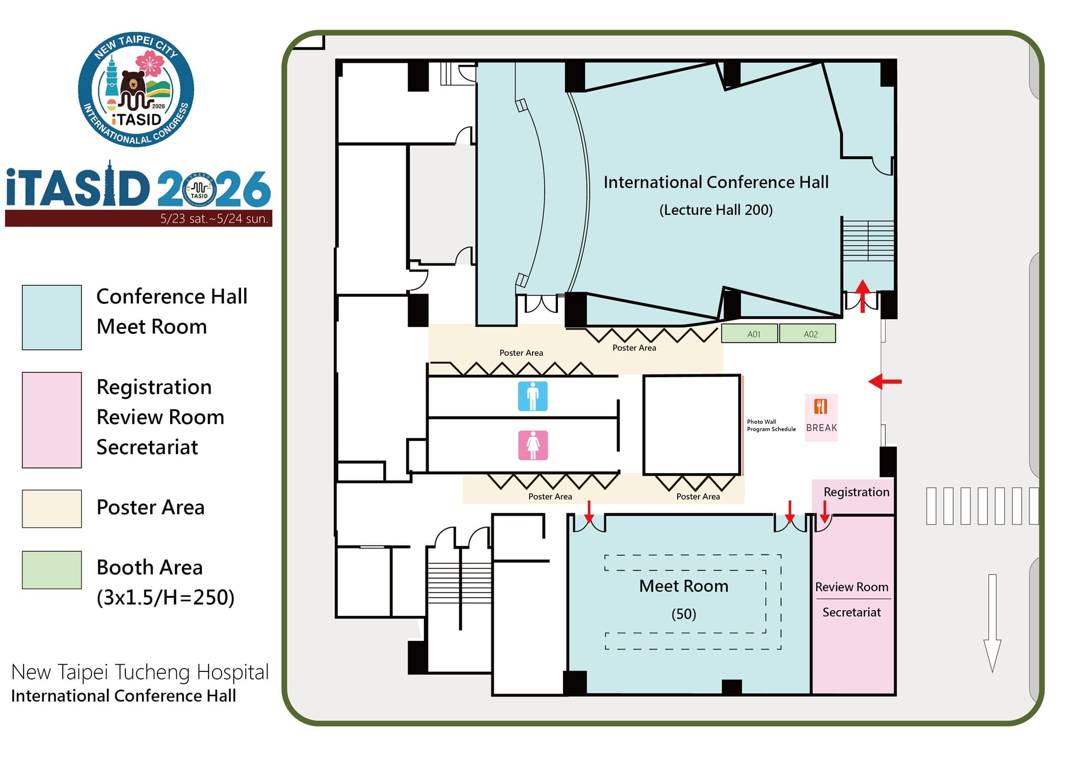 iTASID 2026 Venue Floor Plan